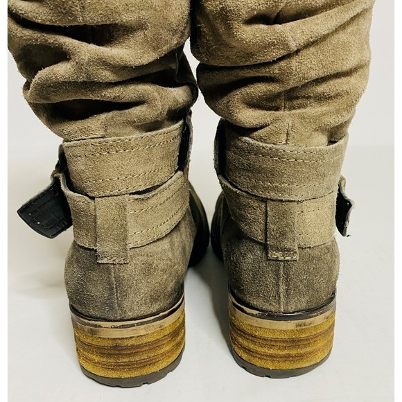 Clarks Tan Suede Combat & Moto Boots - Picture 6 of 10